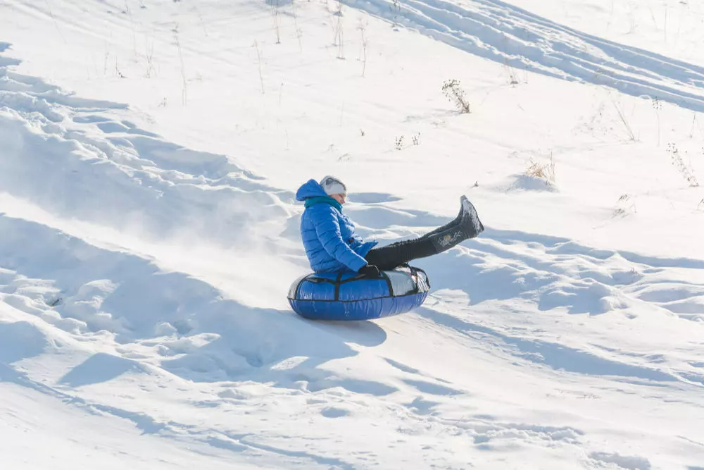snow tubing ober mountain