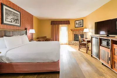 hotel room at old creek lodge