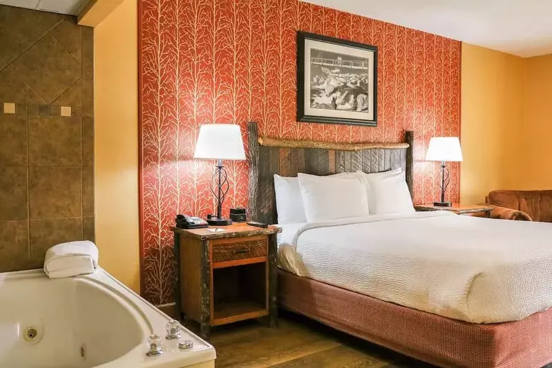Spa King Suite at Old Creek Lodge in Gatlinburg