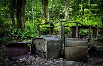 middle prong trail rusted cadillac