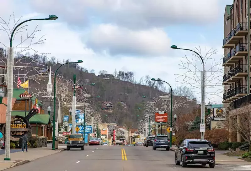downtown gatlinburg in november