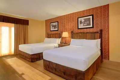 two queen stream view hotel room