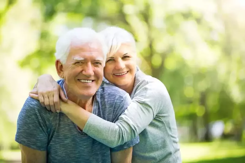 older couple smiling